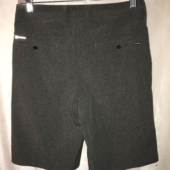 Hurley Men's Gray Heathered Flat Front  Walked Shorts Size 27 - Picture 5 of 8